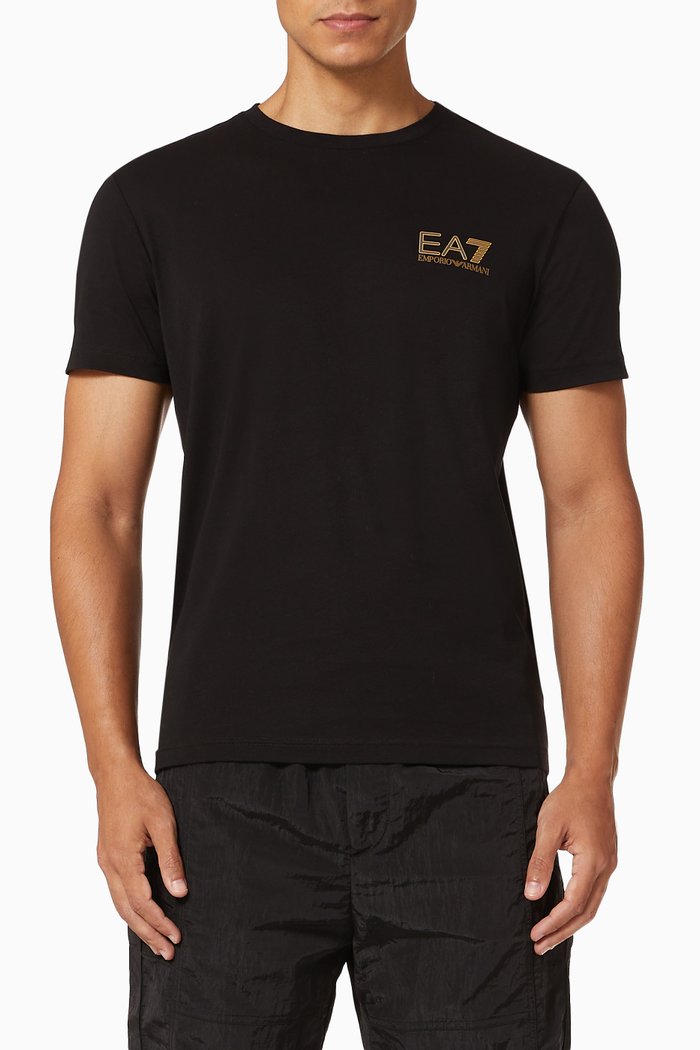 

EA7 Micro Logo Jersey T-shirt, Black
