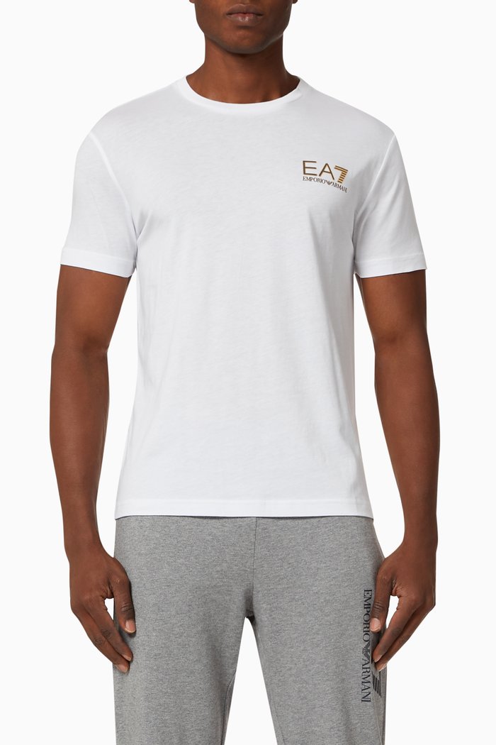 

EA7 Micro Logo Jersey T-shirt, White