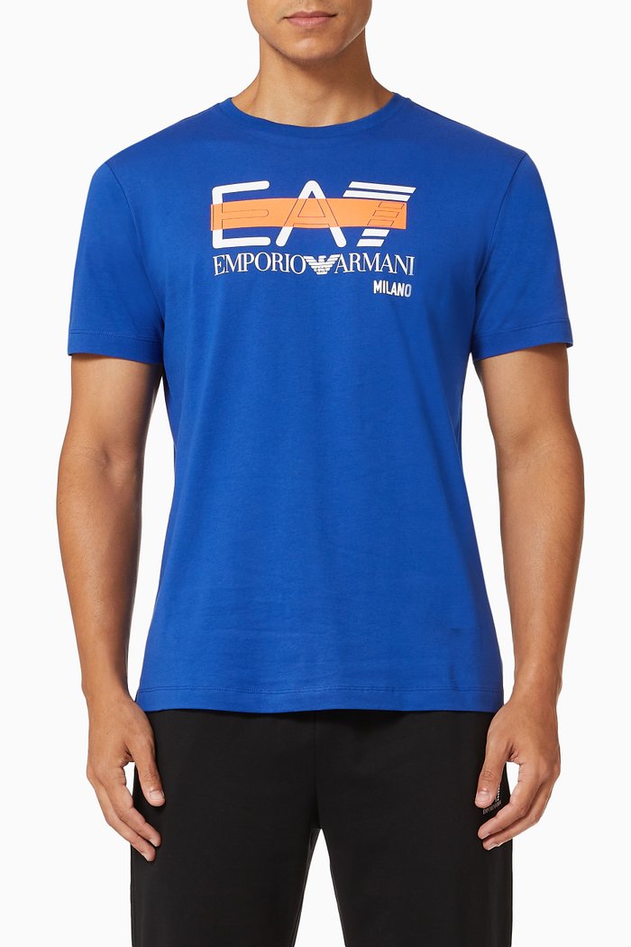 

EA7 Colour Flash Jersey T-shirt, Blue