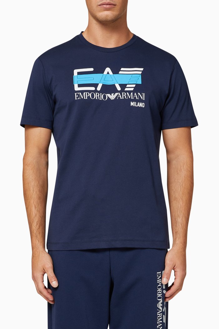 

EA7 Colour Flash Jersey T-shirt, Blue