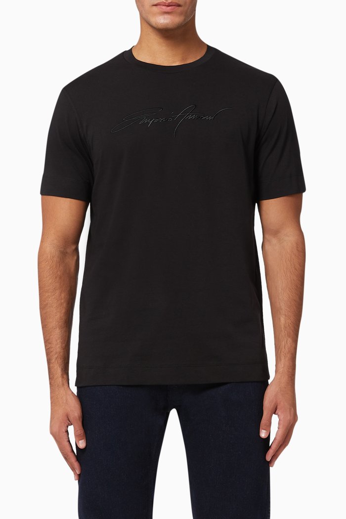 EA Signature Jersey T-Shirt, Black