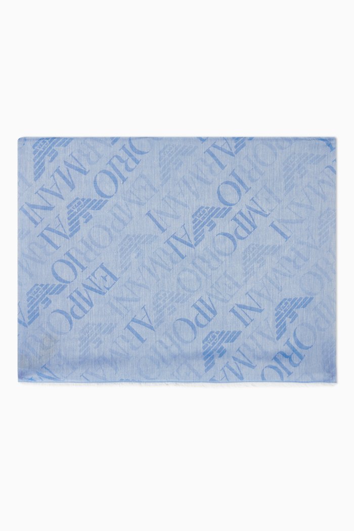 

EA Jacquard Scarf in Viscose Blend, Purple