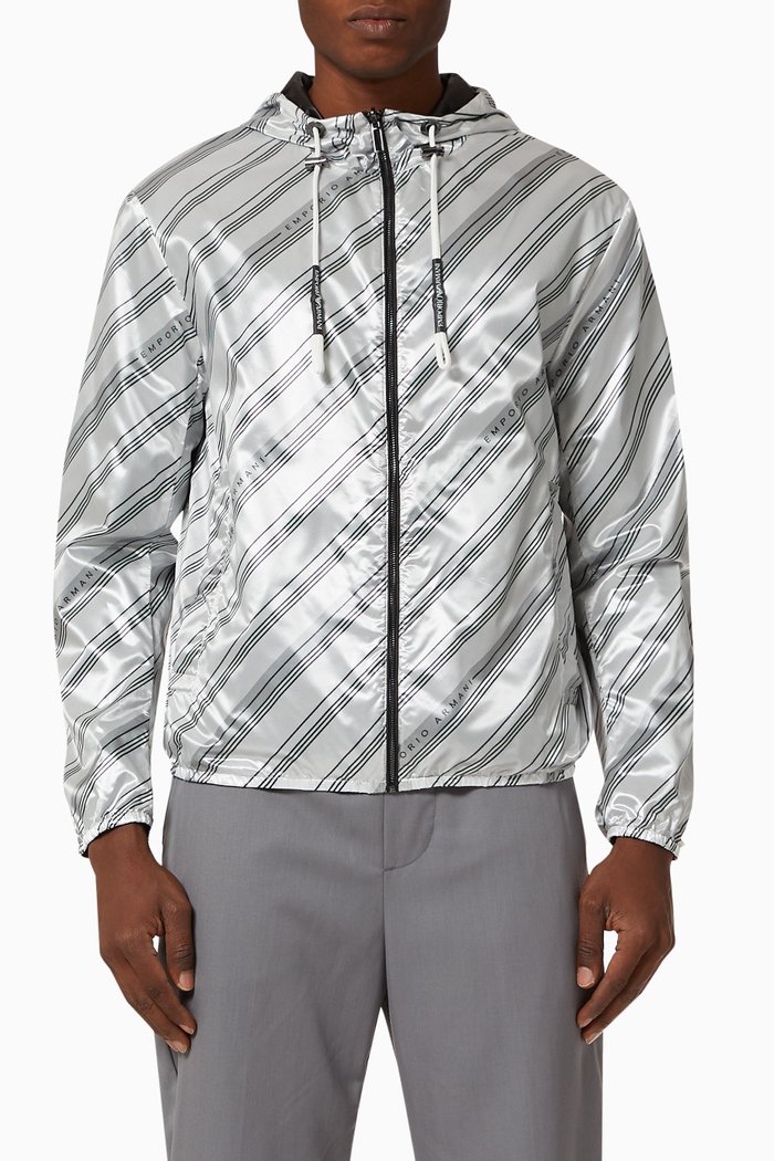 EA Reversible Nylon Windbreaker, Grey