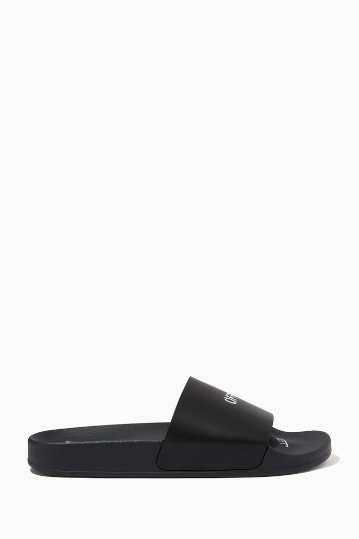 

Logo Slides in PU, Black