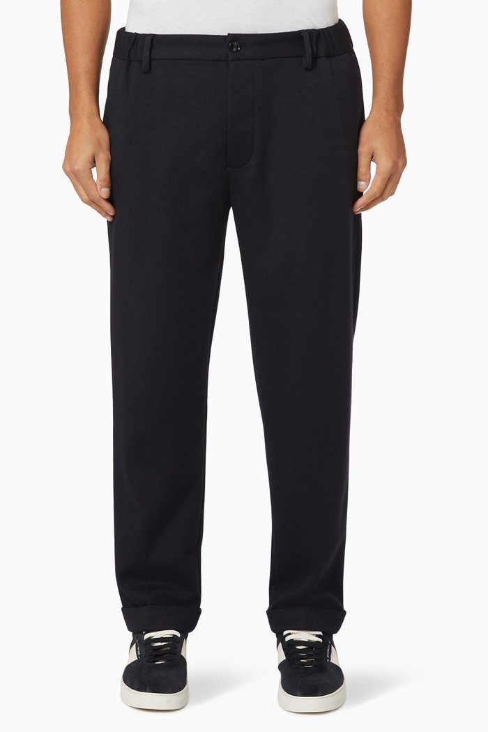 

Relaxed Jersey Trousers, Blue