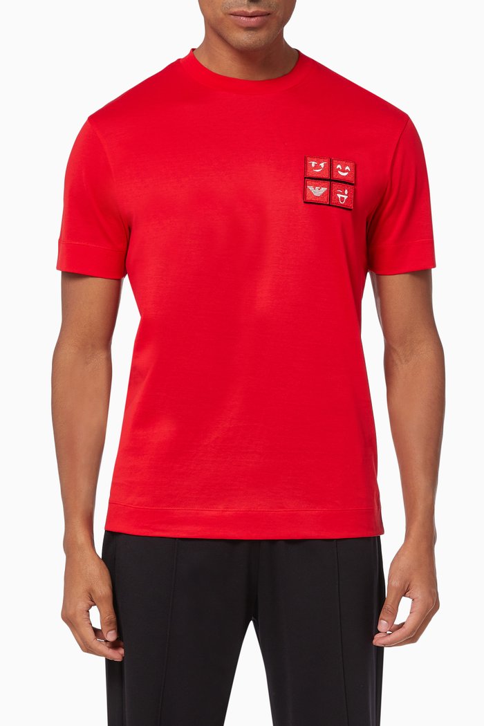 

EA Emoji Patch Jersey T-Shirt, Red