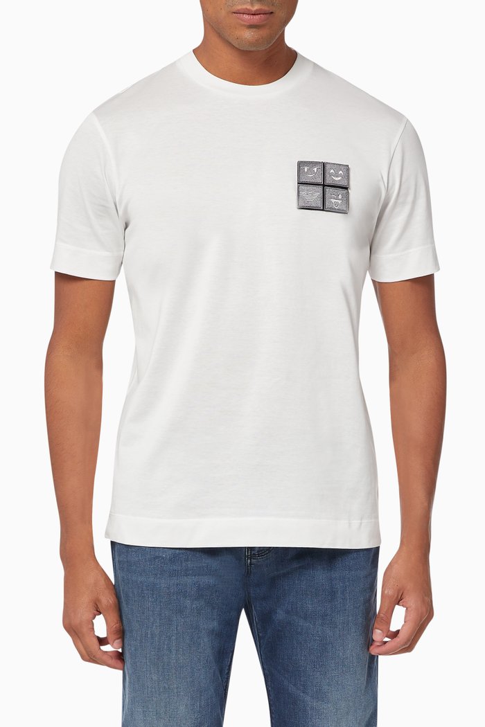 

EA Emoji Patch Jersey T-Shirt, White