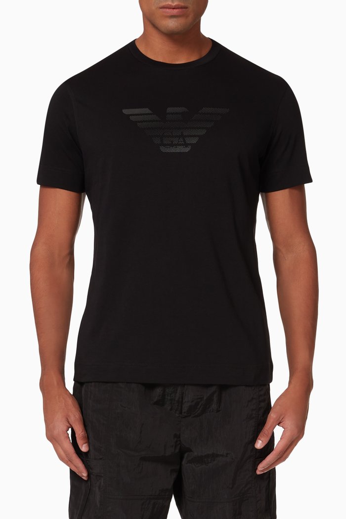 

EA Pixelated Eagle Jersey T-Shirt, Black