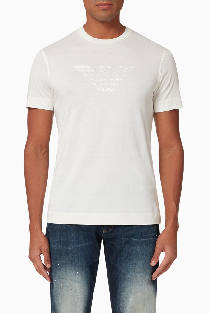 

EA Pixelated Eagle Jersey T-Shirt, White