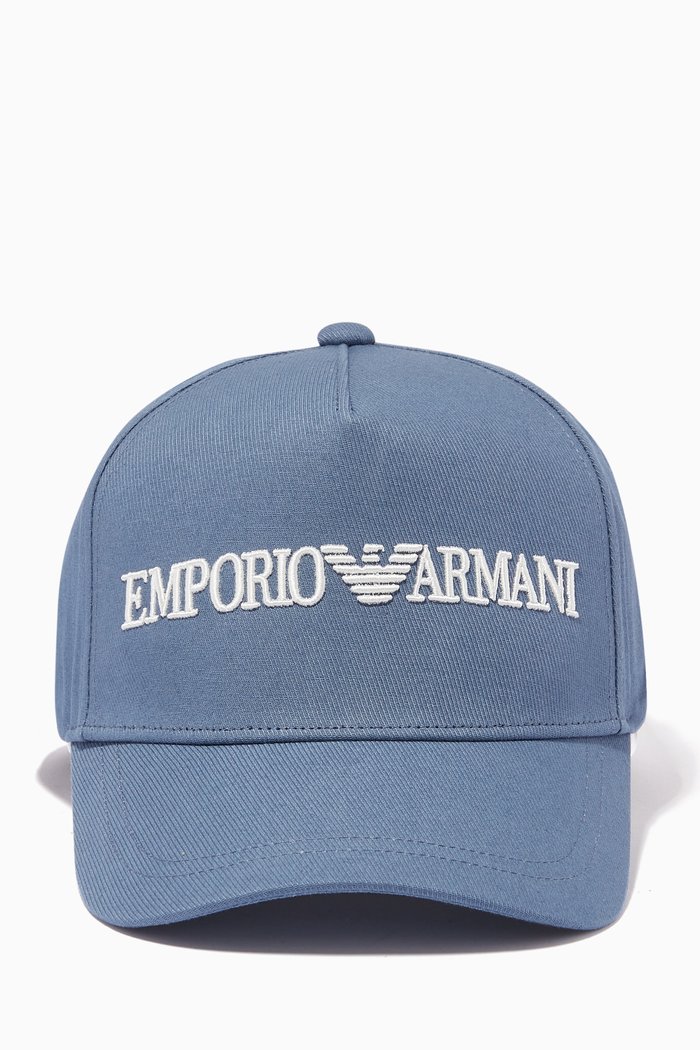 

EA Embroidered Baseball Hat in Cotton, Grey