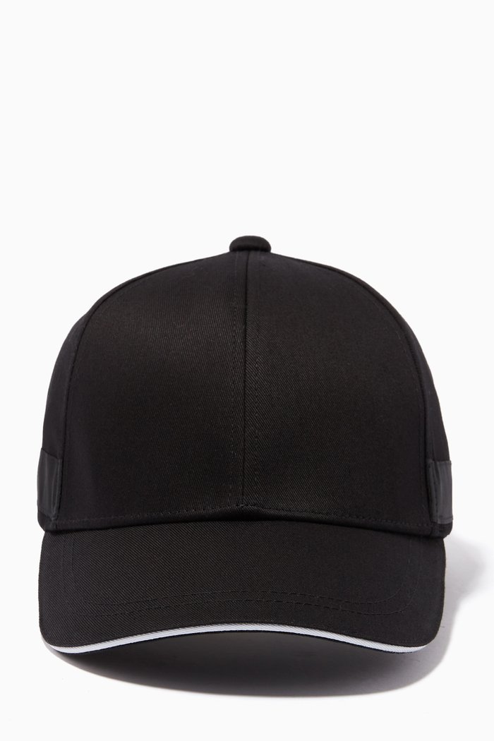 

EA Tape Baseball Cap in Cotton, Black