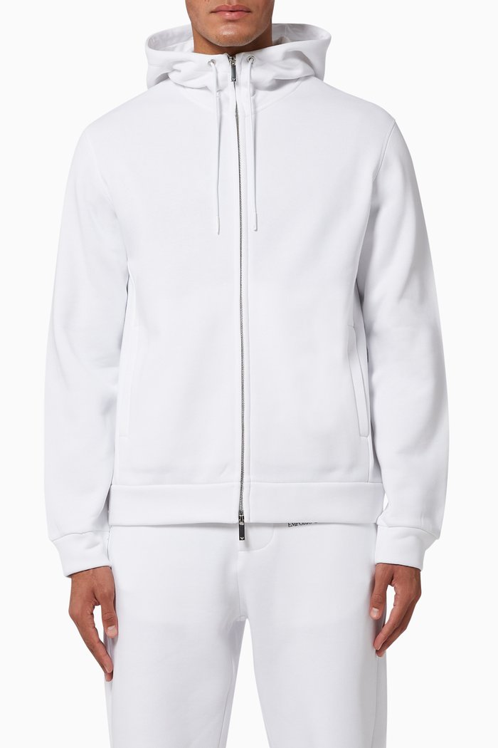 

EA Lion Hooded Jersey Sweatshirt, White