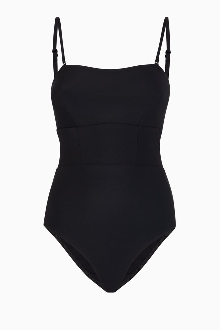 Isla One-Piece Swimsuit, Black