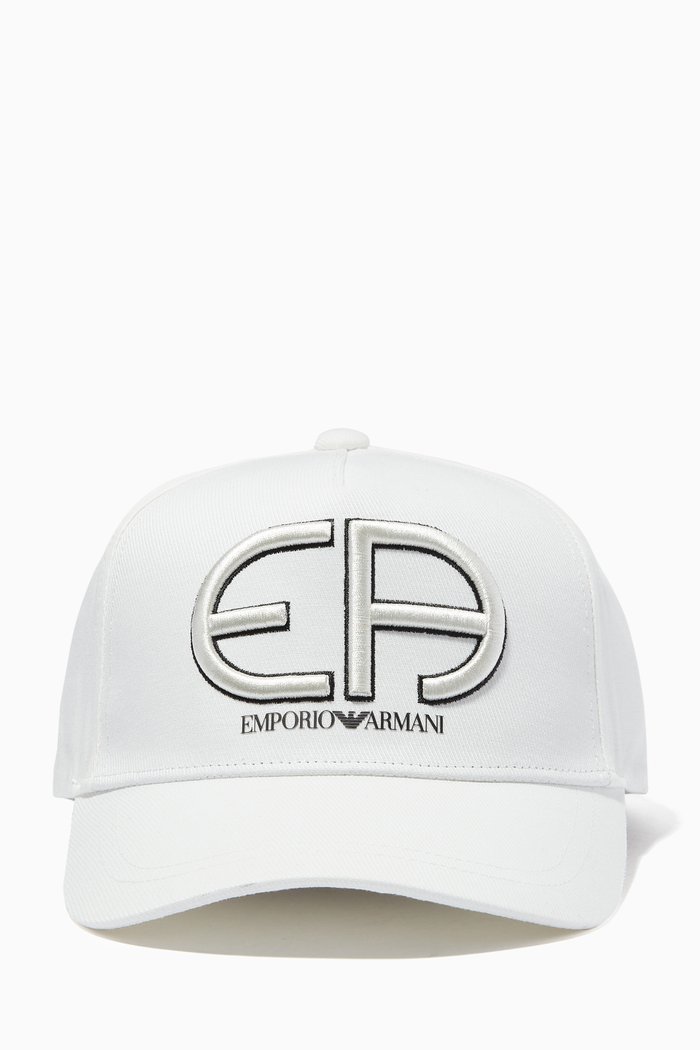 

Reacreate Capsule Collection Baseball Cap in Cotton, White