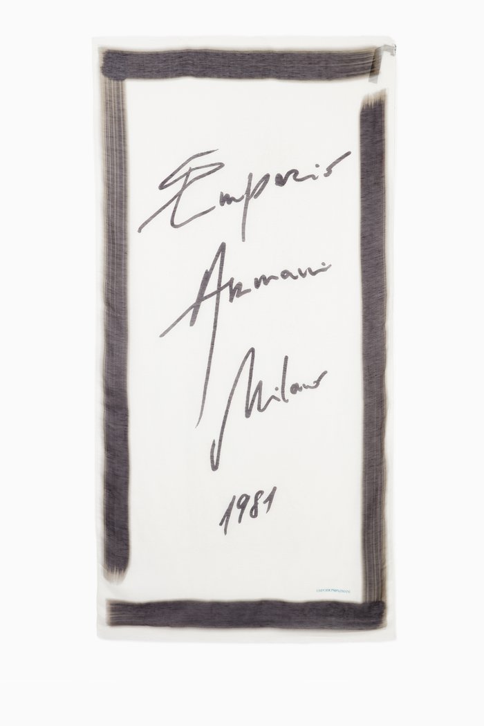 

EA Signature Scarf, White