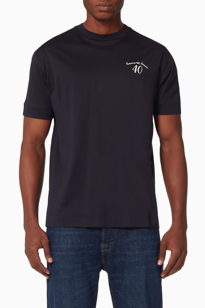 

EA Script Jersey T-Shirt, Blue