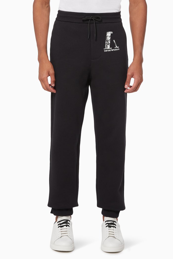 

EA Lion Jersey Joggers, Black