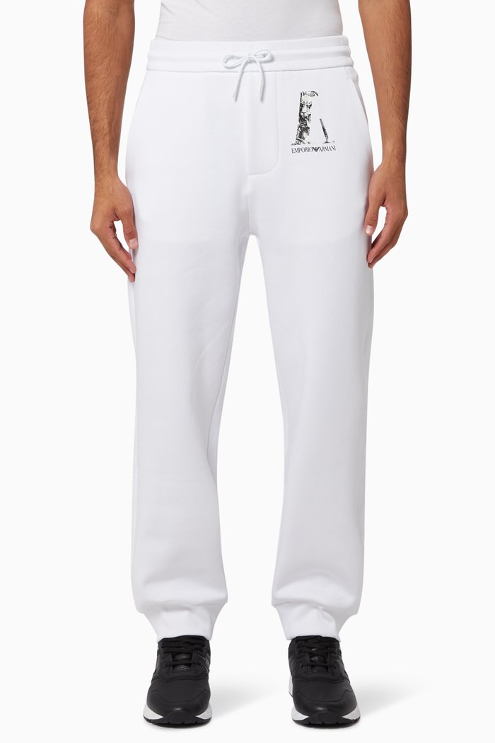 

EA Lion Jersey Joggers, White