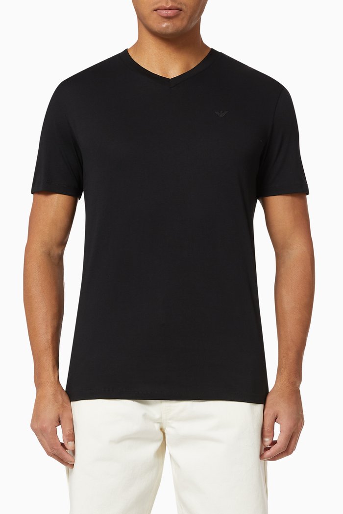 

Travel Capsule Cotton Jersey T-Shirt, Black
