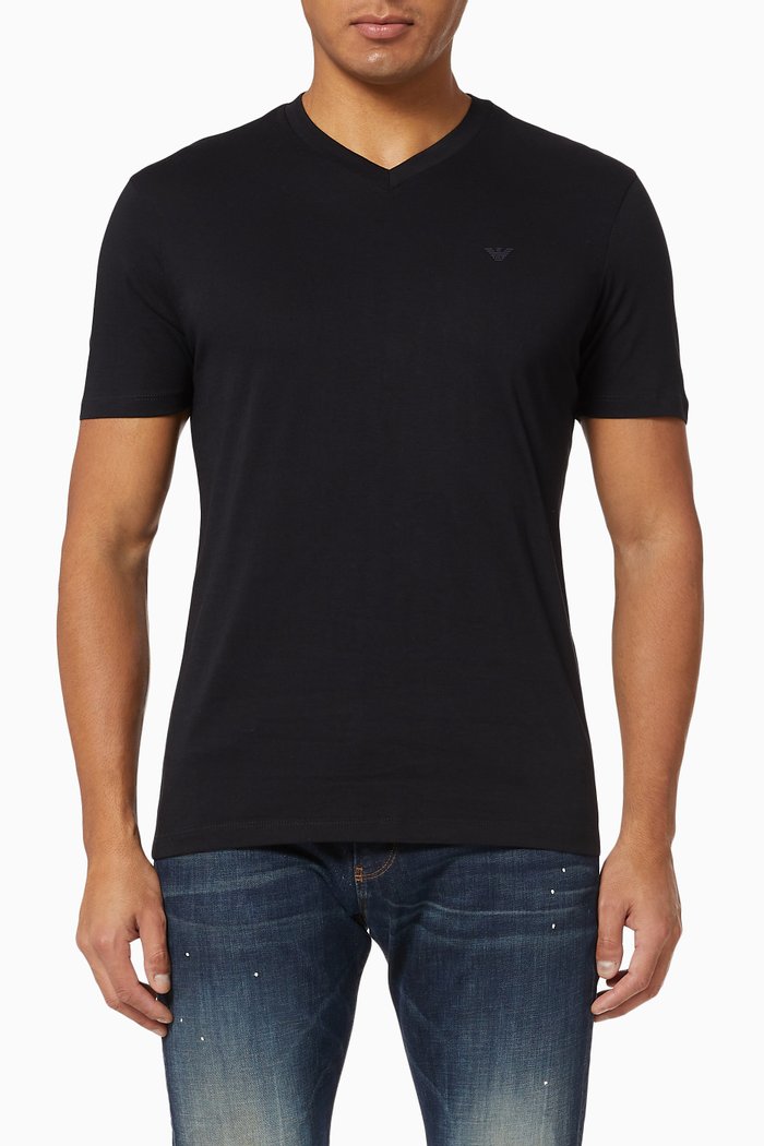 

Travel Capsule Cotton Jersey T-Shirt, Blue