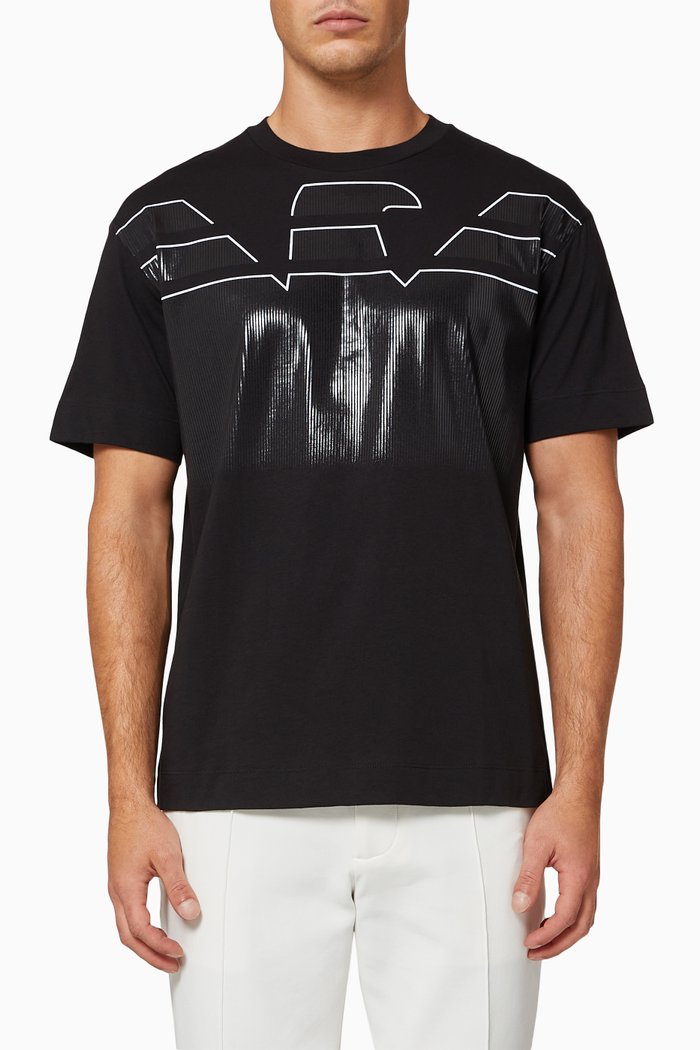 

EA Macro Eagle Jersey T-shirt, Black
