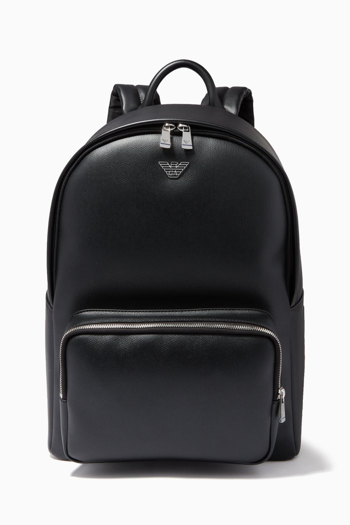 

EA Eagle Backpack in Eco Leather, Black
