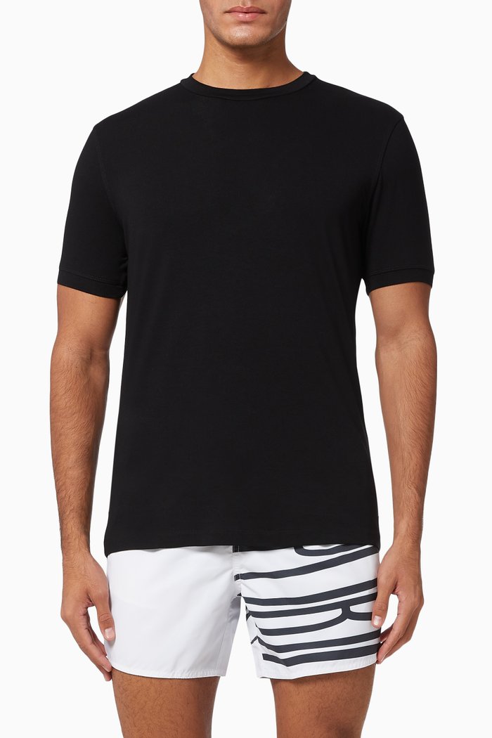 Stretch Jersey T-shirt, Black