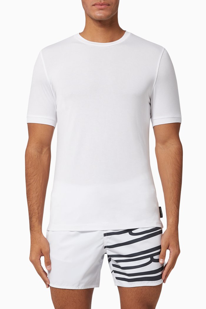 

Stretch Jersey T-shirt, White