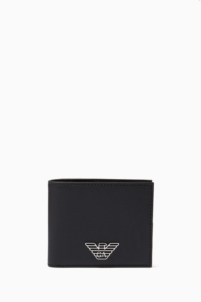 

EA Eagle Wallet in Eco Leather, Black