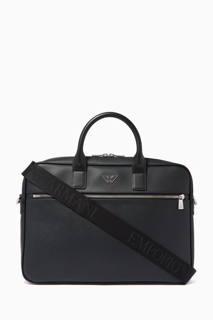 

EA Eagle Laptop Bag in Eco Leather, Black