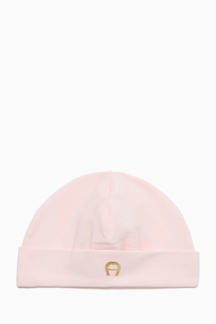 

Logo Pima Cotton Jersey Hat, Pink