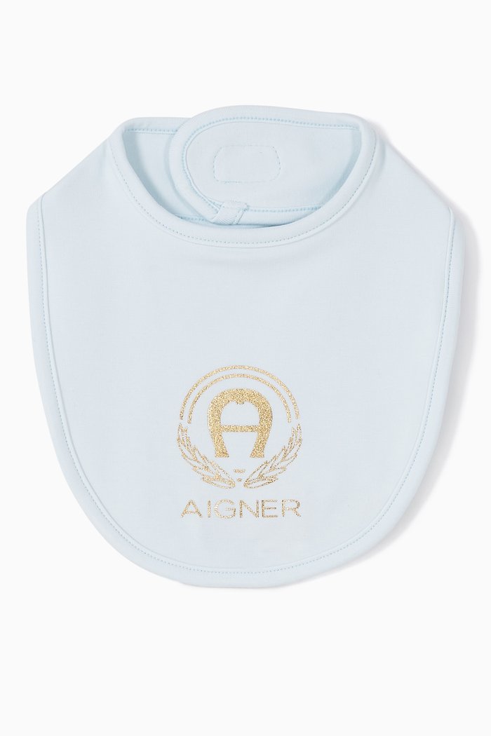 

Logo Pima Cotton Jersey Bib, Blue