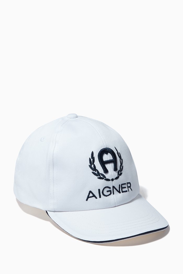 

Laurel Logo Cap in Cotton Twill, White