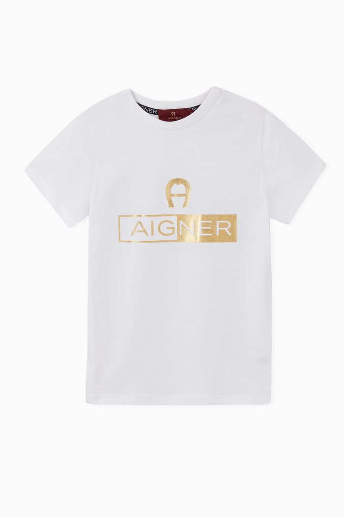 

Logo Cotton Jersey T-Shirt, White