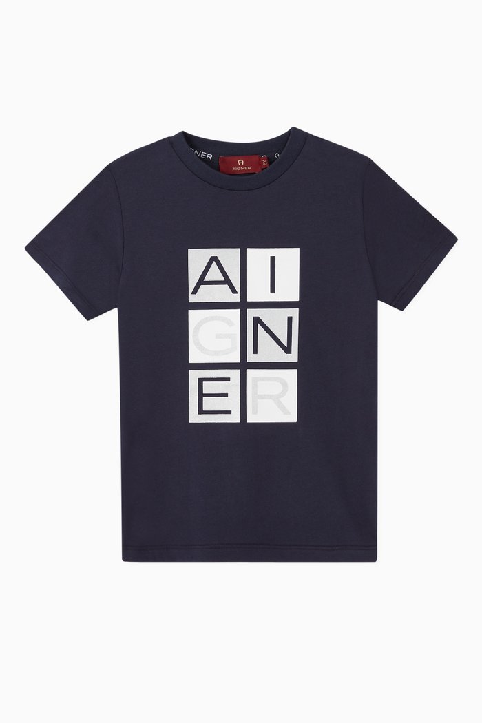 

Crossword Logo Cotton Jersey T-Shirt, Black