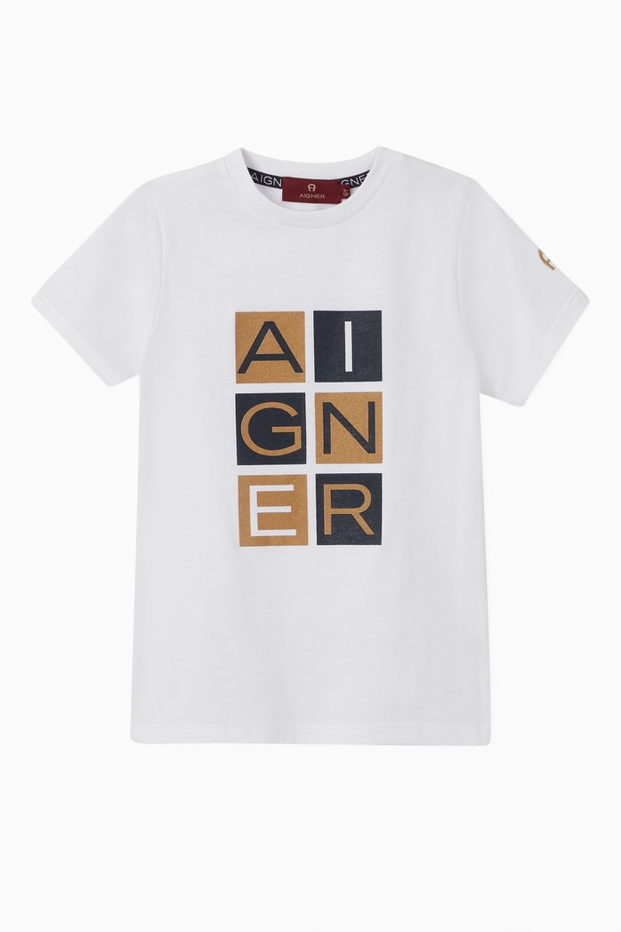 

Crossword Logo Cotton Jersey T-Shirt, White