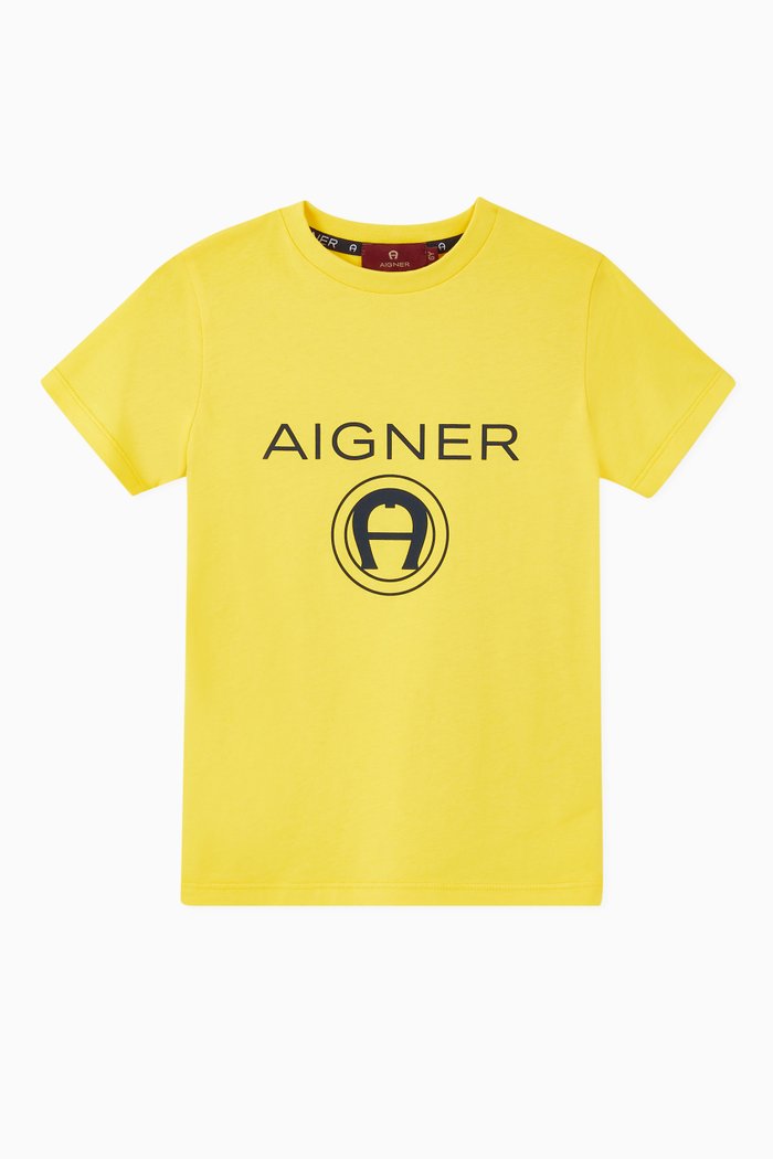 

Logo Cotton T-Shirt, Yellow