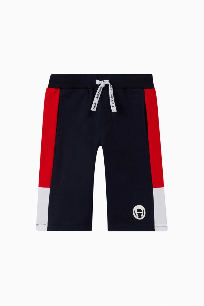 

Logo Cotton Jersey Shorts, Black