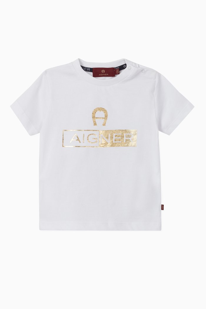 

Logo Cotton T-Shirt, White