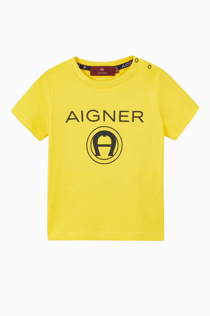 

Logo Cotton T-Shirt, Yellow