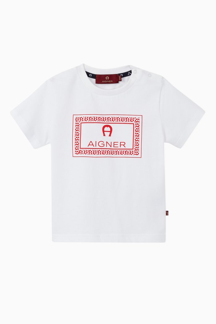 

Logo Cotton T-Shirt, White