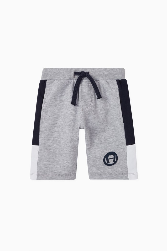 

Logo Cotton Jersey Shorts, Grey