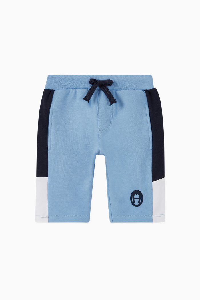 

Logo Cotton Jersey Shorts, Blue