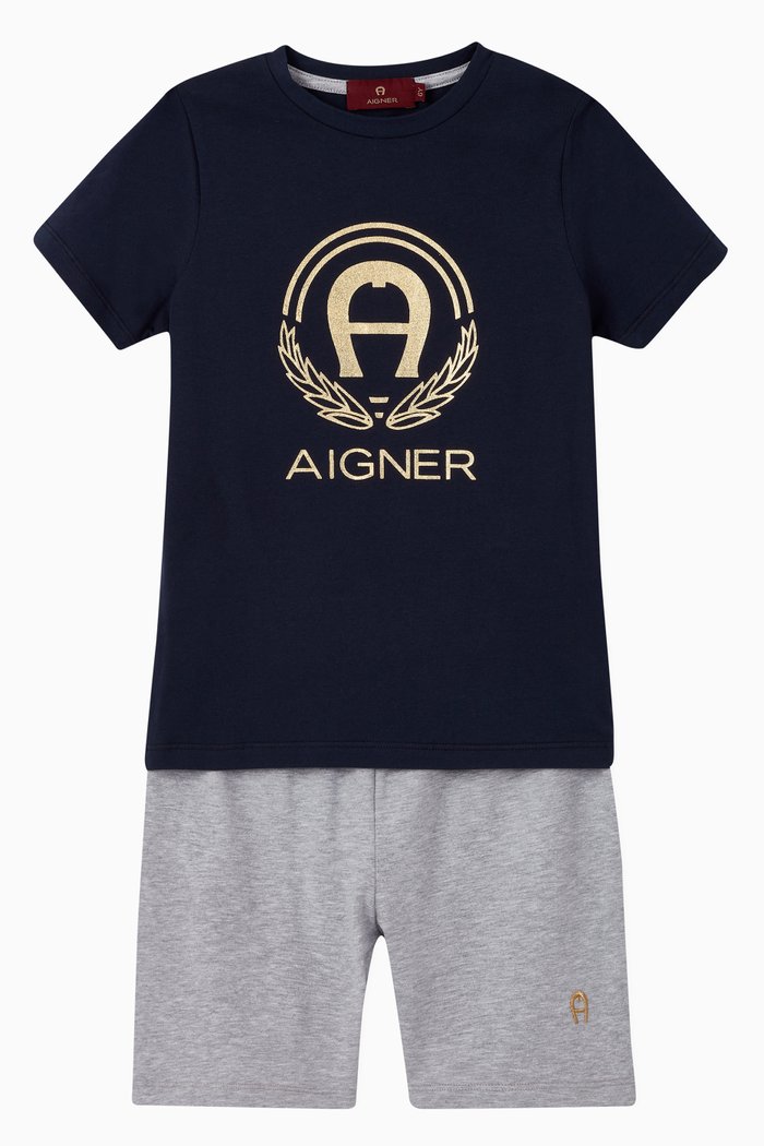 

Logo Cotton Jersey Pyjama Set, Multicolour