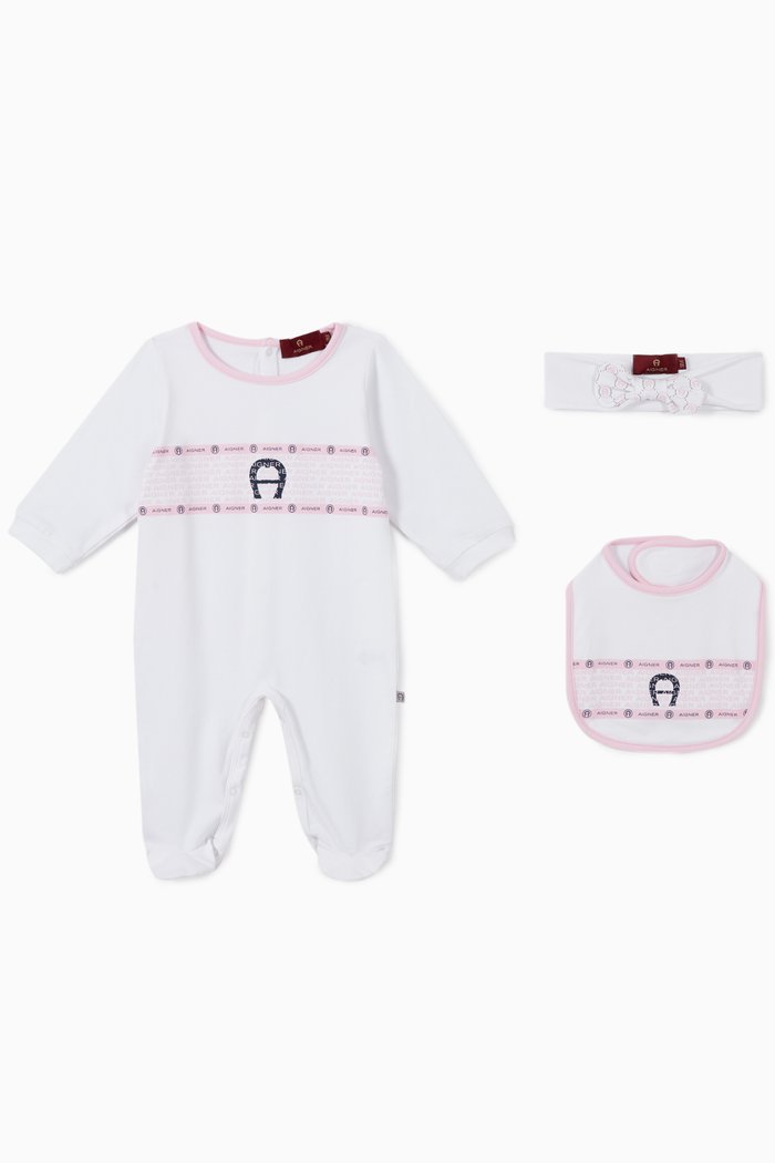 

Logo Tape Pima Cotton Jersey Gift Set, White