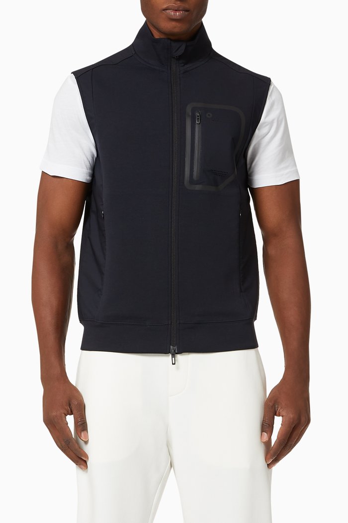 

Travel Essentials Double Jersey Vest, Blue