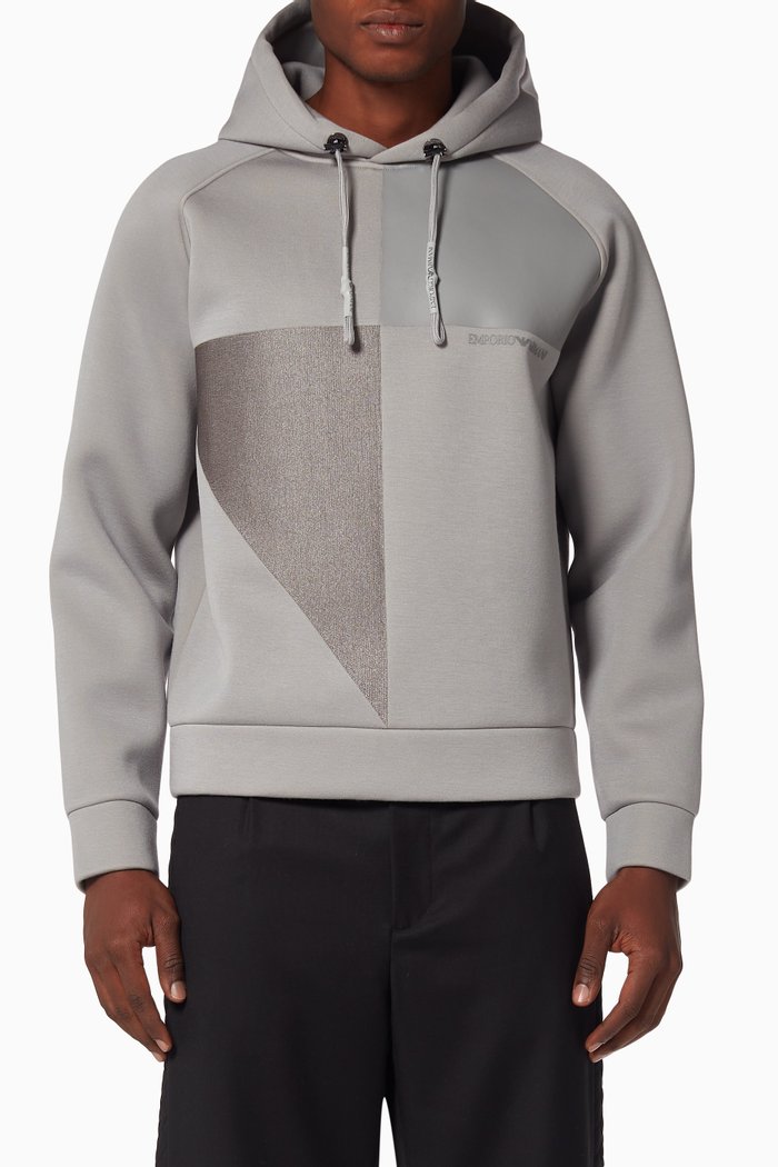 

EA Tonal Panels Hooded Sweatshirt, Grey