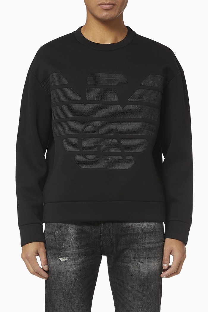 

EA Eagle Jersey Sweatshirt, Black