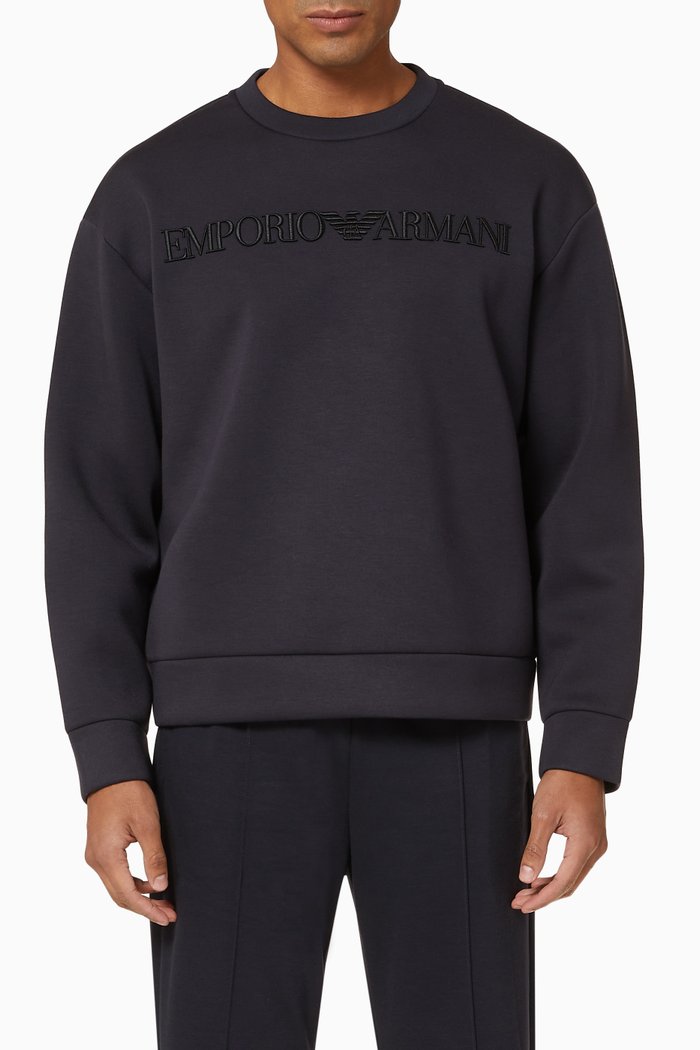 

EA Macro Eagle Jersey Sweatshirt, Blue