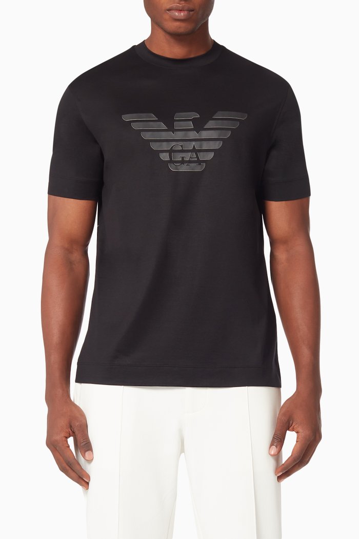 

EA Eagle Jersey T-Shirt, Black